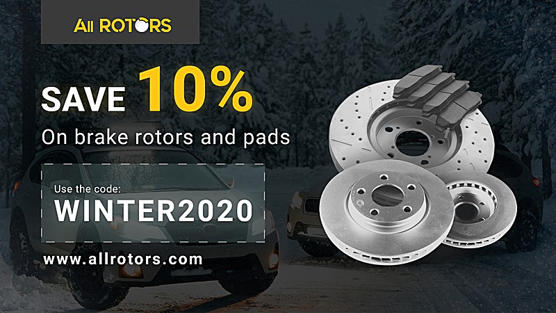 2020 winter promo from allrotors  save 10 on our brake rotors and pads this february  march