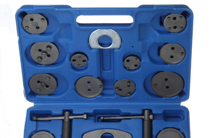 An image of 22pcs professional disc brake caliper tool kit